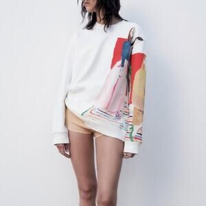 Zara | Xevi Sola Wearable Art Sweatshirt | Size Large